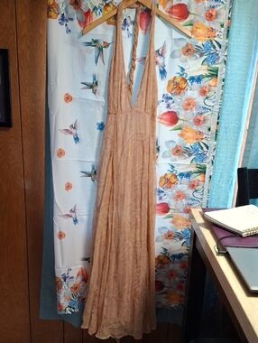 New Free People Women’s Halter Maxi Dress Size 4